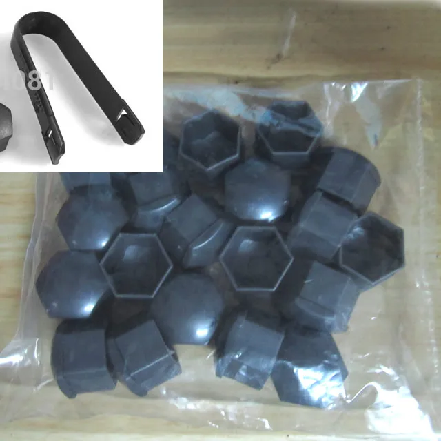 100x For Audi A1 A3 A4 A5 A6 A7 A8 Q5 Q7 Gray Wheel Lug Nut Center