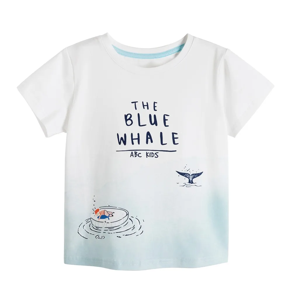 

ABCKIDS Baby Boy Summer toddler boy t-shirts Cotton Letter Animal Print T-shirt Tops Blouse Short Sleeve Casual Tee Shirts