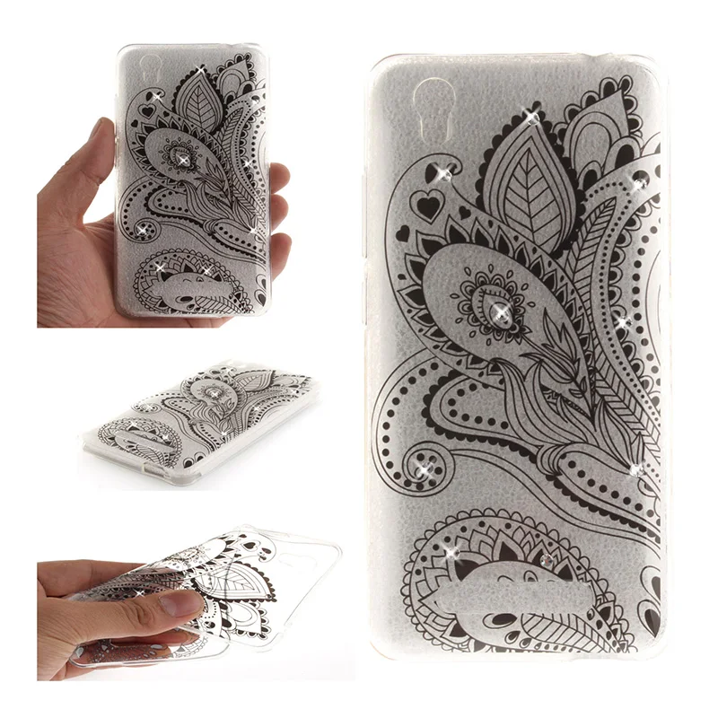 Soft TPU Phone Case For ZTE Blade X3 T620,KeFo Bling Rhinestone Silicone For ZTE Blade A452 Q519T Blade D2 Blade T620 5.0 inch Cover (5)