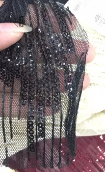 

Nigerian Lace Fabric S-7163 with sequins french net lace fabric For nice dress 4 colors option