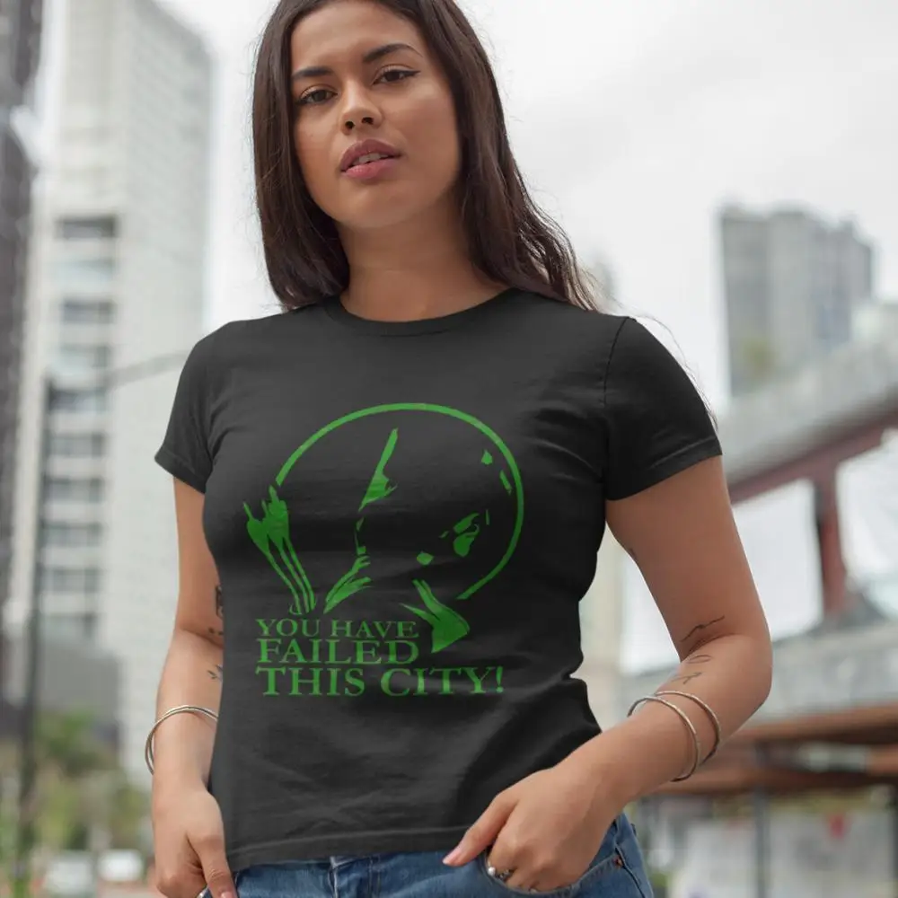 

Star Labs T-Shirt You Have Failed This City T Shirt Graphic Short Sleeve Women tshirt Street Style Plus Size Ladies Tee Shirt