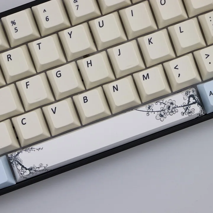 PBT пять Сторон краситель-подложенный пробел 6.25U Вишневый профиль keycap для DIY механическая клавиатура - Цвет: KIT 5