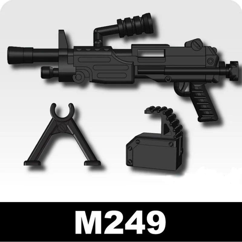 

Building blocks, military personnel, guns, weapons and equipment accessories, M249 machine guns brick ww2