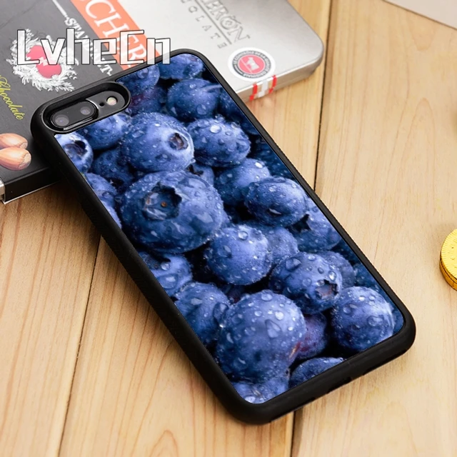 Чехол для телефона LvheCn с изображением черники фруктов чехол iPhone 11 12 Pro X XR XS MAX 5 6 6s 7