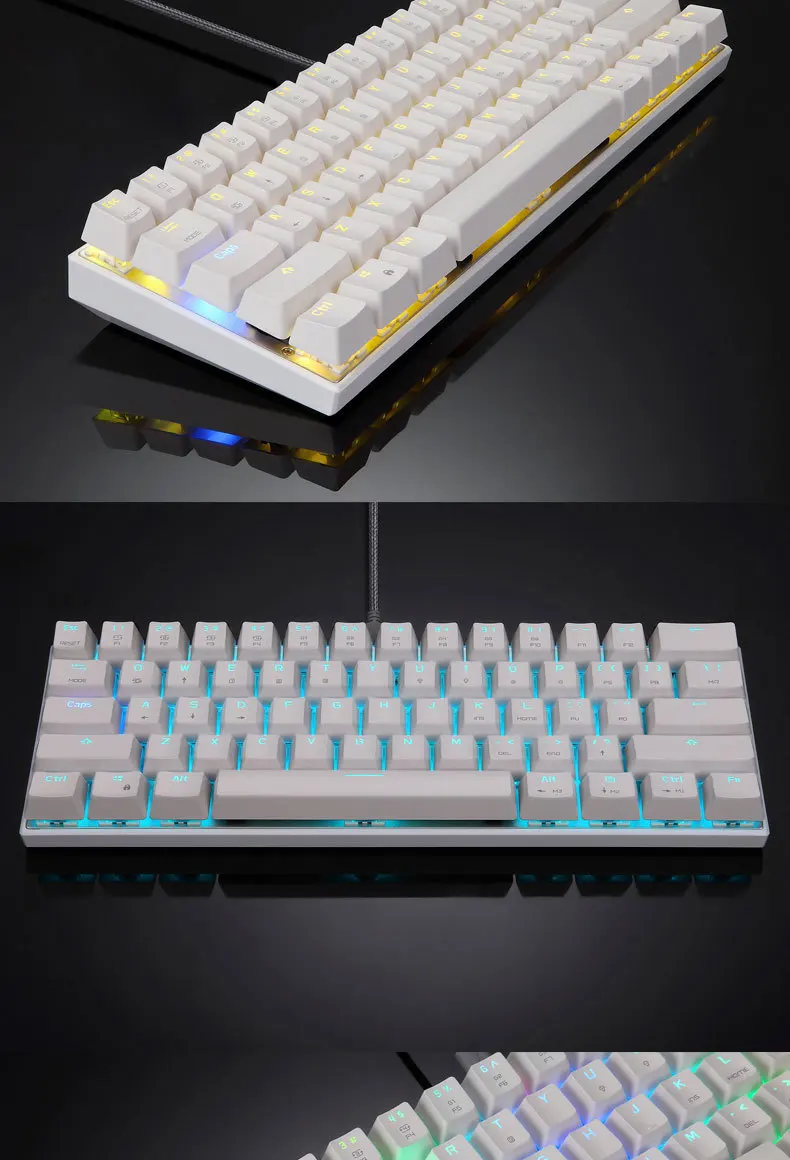 CK62 клавиатура Bluetooth/USB клавиатура двойной режим механическая клавиатура с RGB подсветкой игровая клавиатура