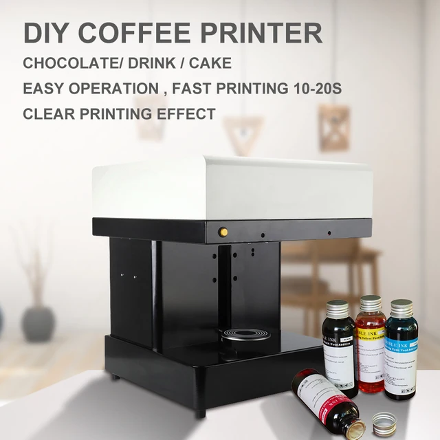 Best Offers OYfame Coffee Printer DIY Cake Printer Coffee printing machine Cappuccino 3d Cake Selfie Latte Art Printer with free food ink
