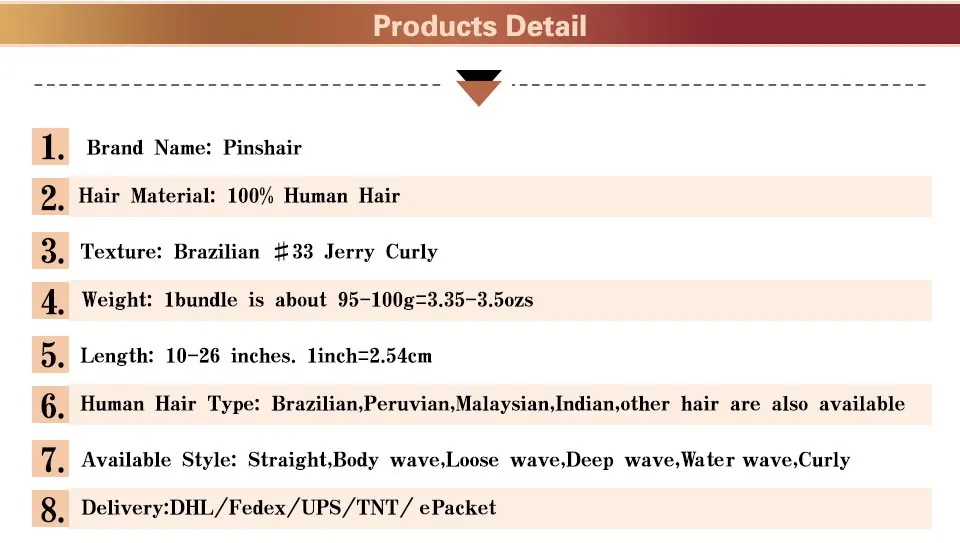 PINSHAIR Pre-Colored Brazilian Human Hair 3 Bundles With lace closure 4x4 Inch Color 33 Jerry Curly Non-Remy Hair Weave Extension (13)