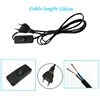 3W 5W LED Clips lamp EU plug cable LED Hoses Wall Lamp Flexible Home Hotel Bedside Reading Light Moder Book Lights AC85-265V 3