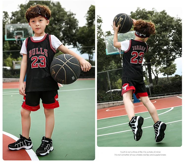 Контрастными полосками конструкции детские баскетбольные кроссовки для мальчиков спортивная обувь детей кроссовки анти скользкой