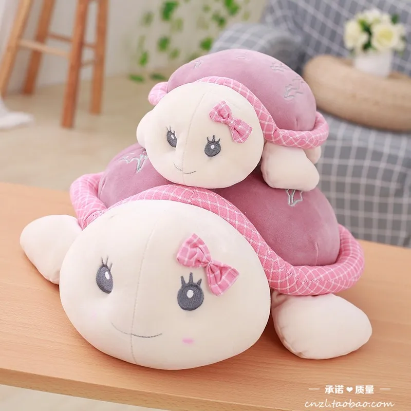 

Cute bow turtle plush toy Sea Turtles Tortoise cushion pillow Stuffed soft pillow kids toys for girl christmas gift