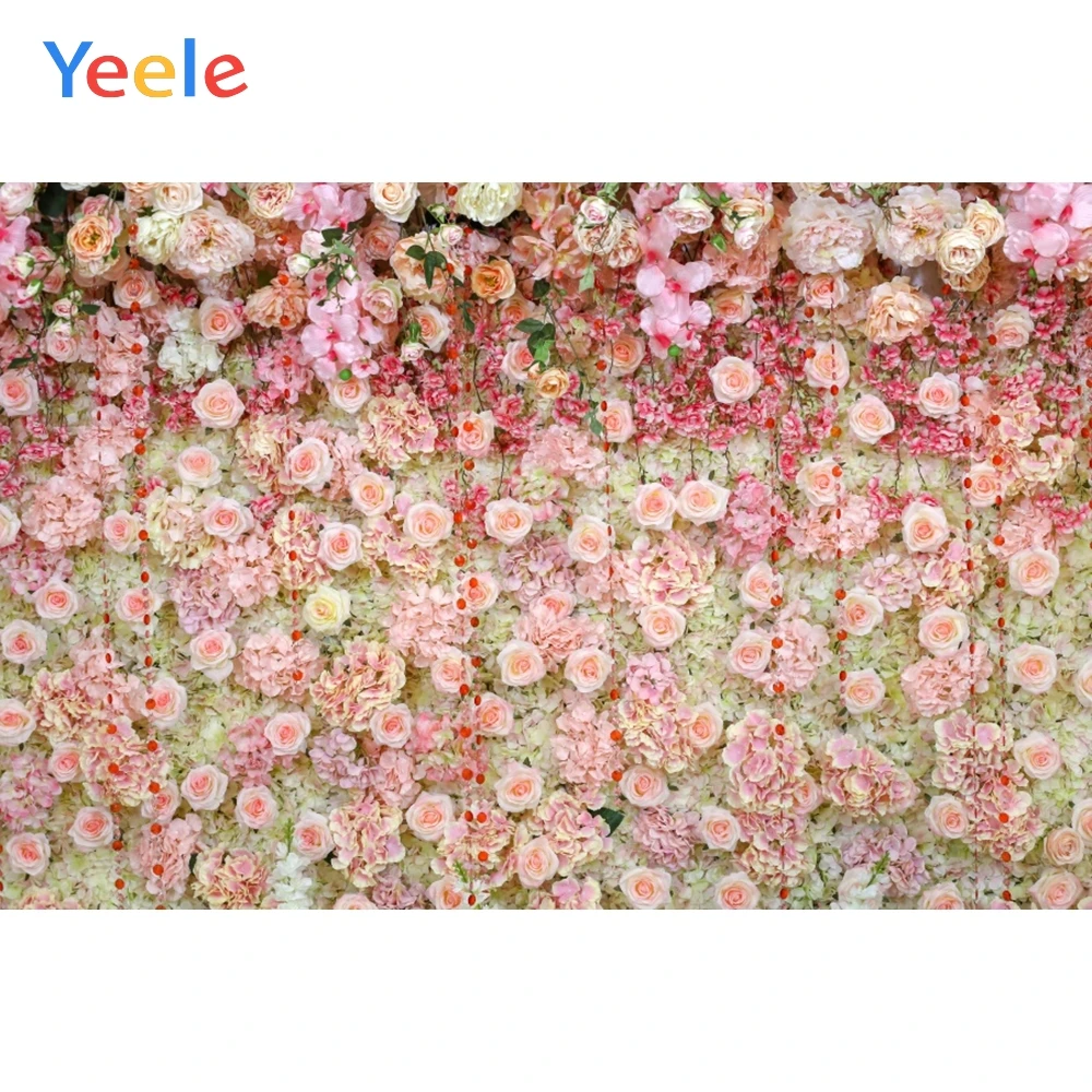 Фон для свадебной фотосъемки Yeele цветы розы Персик Любовь фон фотостудии |