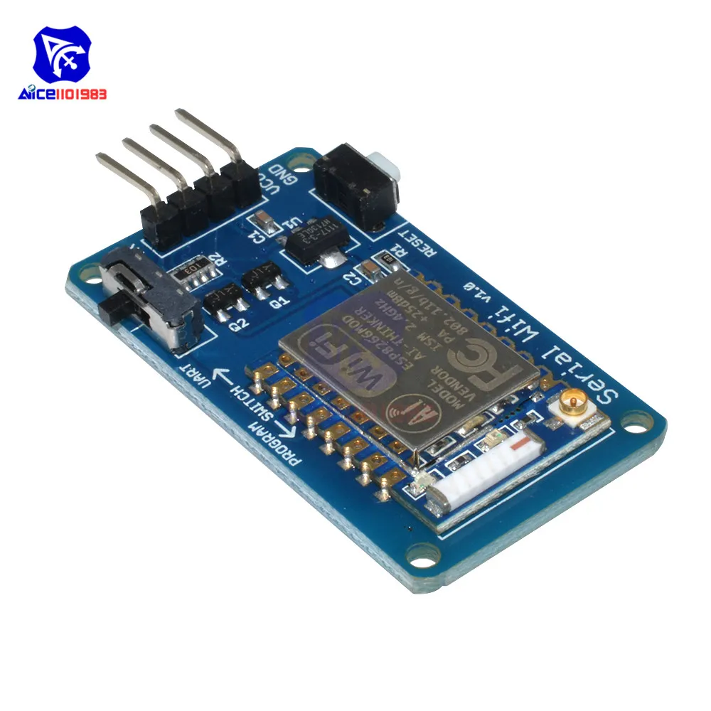 ESP8266 ESP-07 ESP07 wifi серийный приемопередатчик беспроводной модуль платы 3,3 V 5V 8N1 ttl UART порт контроллер для Arduino UNO R3