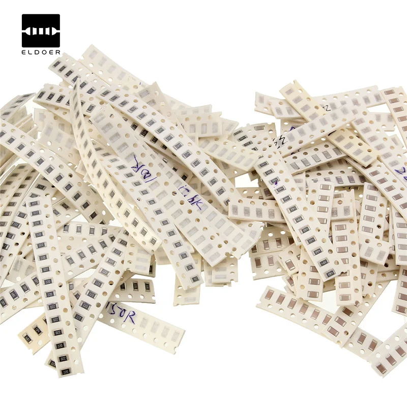 

Best Promotion 1150pcs SMD 1206 (0ohm-10Mohm)50 Value Resistor +(2.2pf-1uf) 40 Value Capacitor Kit Set