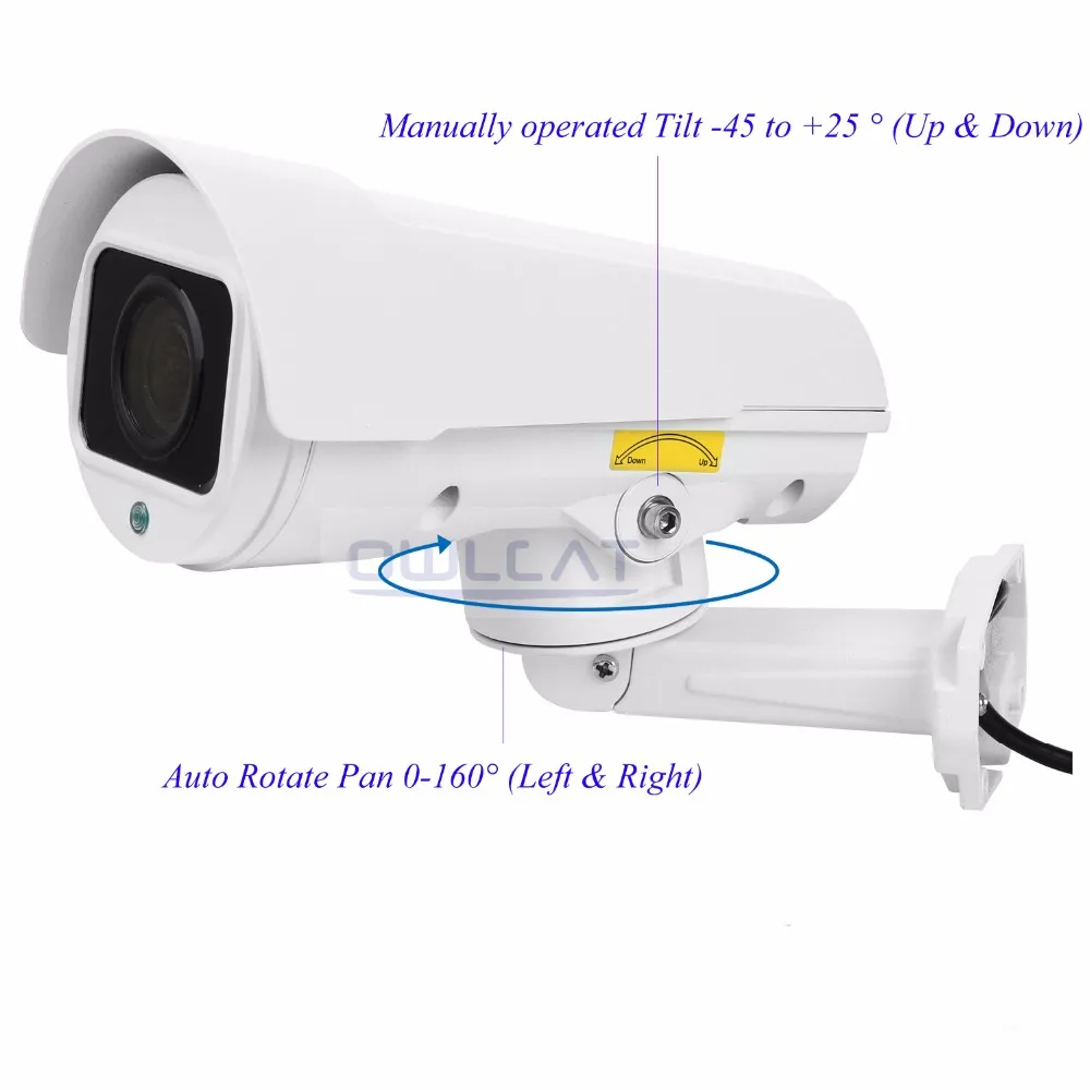 OwlCat HD 2MP/4MP наружная цилиндрическая PTZ IP камера 4X 10X зум Автофокус варифокальная