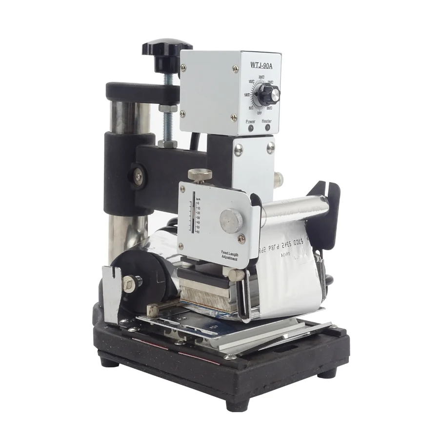 

1PC Hot Stamping Machine For PVC Card Member Club Hot Foil Stamping Bronzing Machine WTJ-90A Hot Foil Bronzing Machine 220V