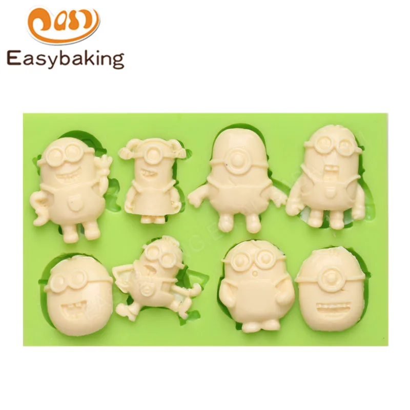 ES-0852 Multifarious Minions Silicone Molds Fondant Moulds for cake decorating