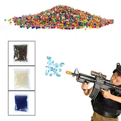 10000 шт. Цветной мягкие кристалл воды Пейнтбол пистолет пуля расти воды бусинами расти шары водяной пистолет игрушки