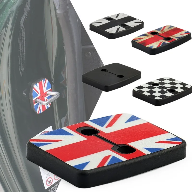 

2pc Car Door Lock Catch Cover Anti Rust Buckle Cap for MINI COOPER Countryman R60 2010 2011 2012 2013 2014 2015 2016 Paceman R61