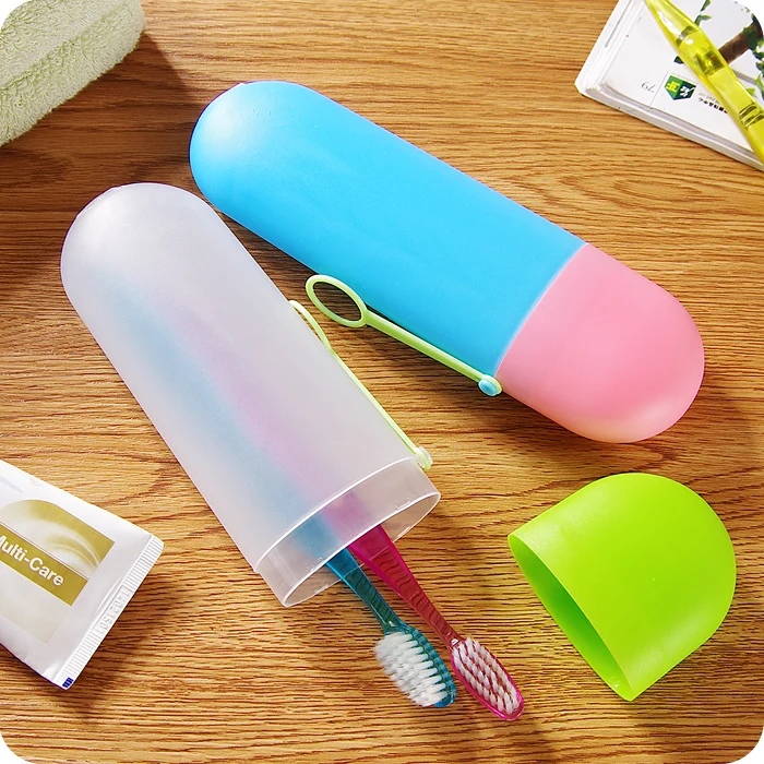Newest Travel Toothbrush Box Tube Portable Toothbrush Toothpaste Box With Cover
