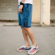 Новинка, модные мужские короткие джинсы, брендовая одежда, летние шорты для движения, Ретро стиль, для отдыха, дышащие джинсовые шорты, мужские 7970