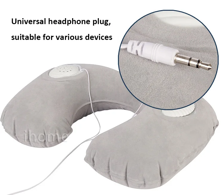 Модные подушки для путешествий с динамиком надувные наушники Путешествия U форма музыкальная подушка динамик музыкальные подушки массажер