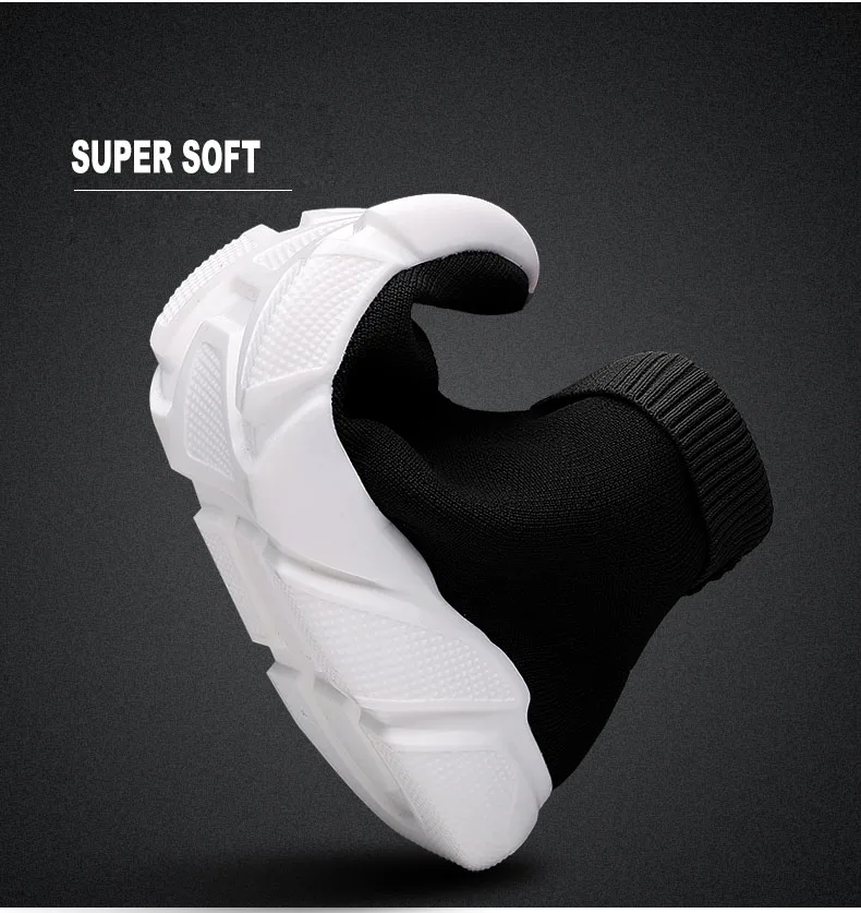 Sneakers Women Men Knit Upper Breathable Sport Shoes Sock Boots Woman Chunky Shoes High Top Running Shoes For Men Women (4)
