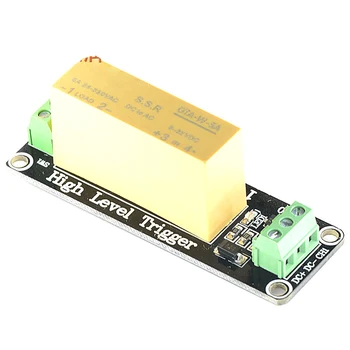 

1 Way 3-32V High level Trigger DC control AC 5A solid state relay module DC-AC load 5A
