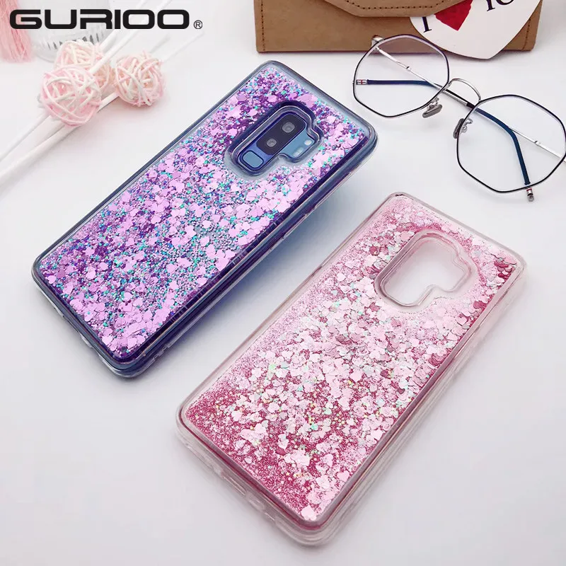 Жидкий зыбучий песок блестящий чехол для Samsung Galaxy M10 M20 M30 A10 A20 A30 A40 A50 A60 A70 S6 S7 Edge S8 S9