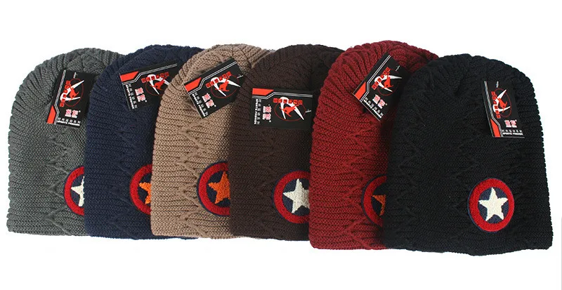 YSDNCHI звезда шаблон Gorros Мужская зимняя шапка Мужская Skullies шапка Protuct уха вязаные высококачественные шерстяные шапки теплые шапки