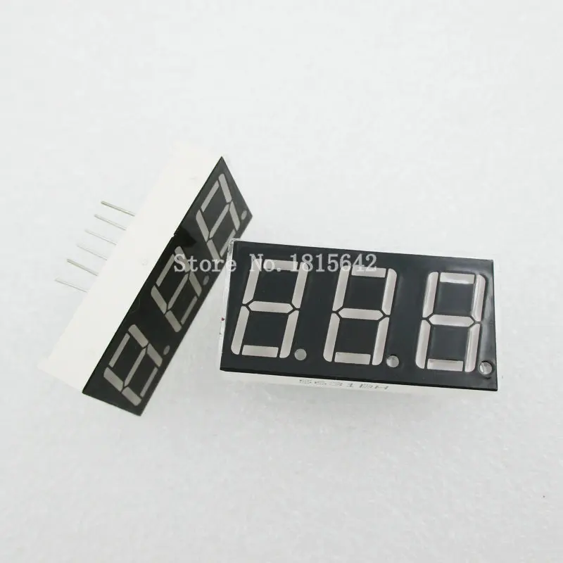 5PCS/LOT 3 bit 3bit Digital Tube Common Anode Positive Digital Tube 0.56" 0.56in. Red LED Display 7 Segment Digit