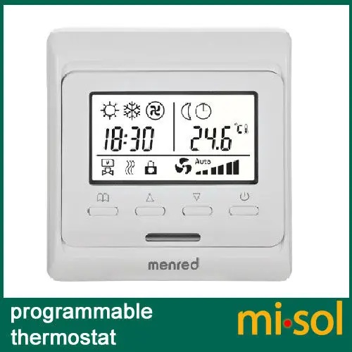 1 unit of 230v programmable thermostat with LCD floor heating room temperature controller | Инструменты