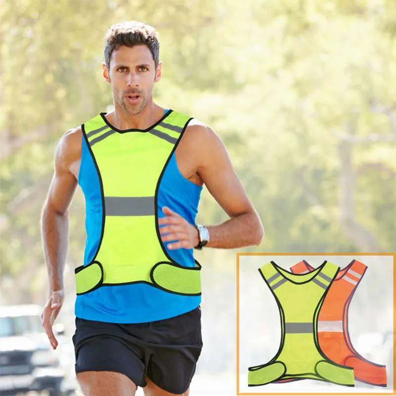 Reflective Safety Vest Night Outdoor Sport Vest Running Riding Reflective Security Tops Clothing Lightweight Breathable Vests Reflective Safety Vest Night Outdoor Sport Vest Running Riding Reflective Security Tops Clothing Lightweight Breathable Vests