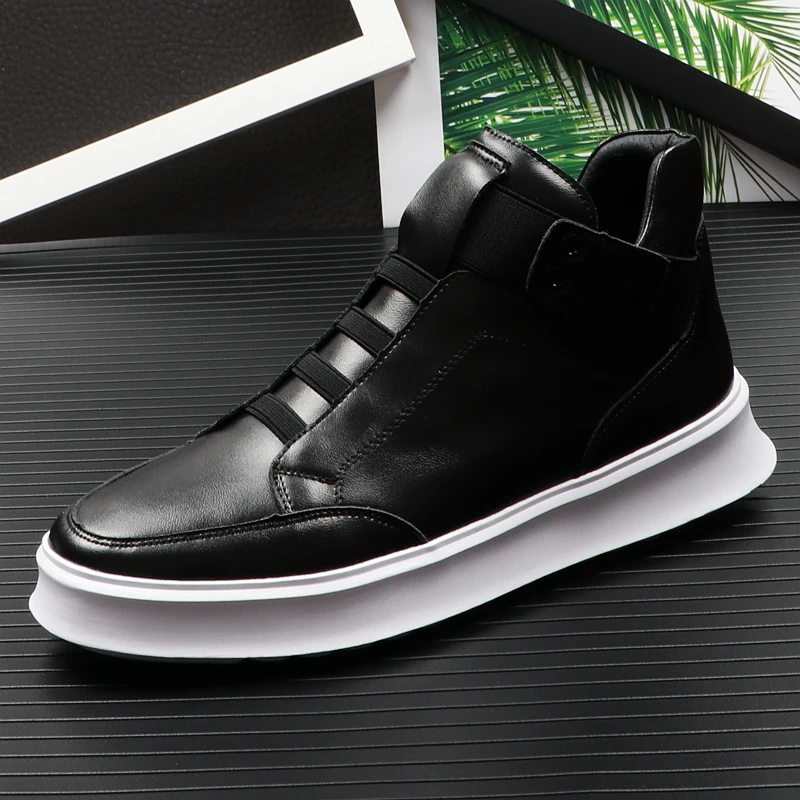 

New Arrival Fashion Men Casual Shoes High Top Slip-on Trending Man Leisure Shoes Platform Hip Hop