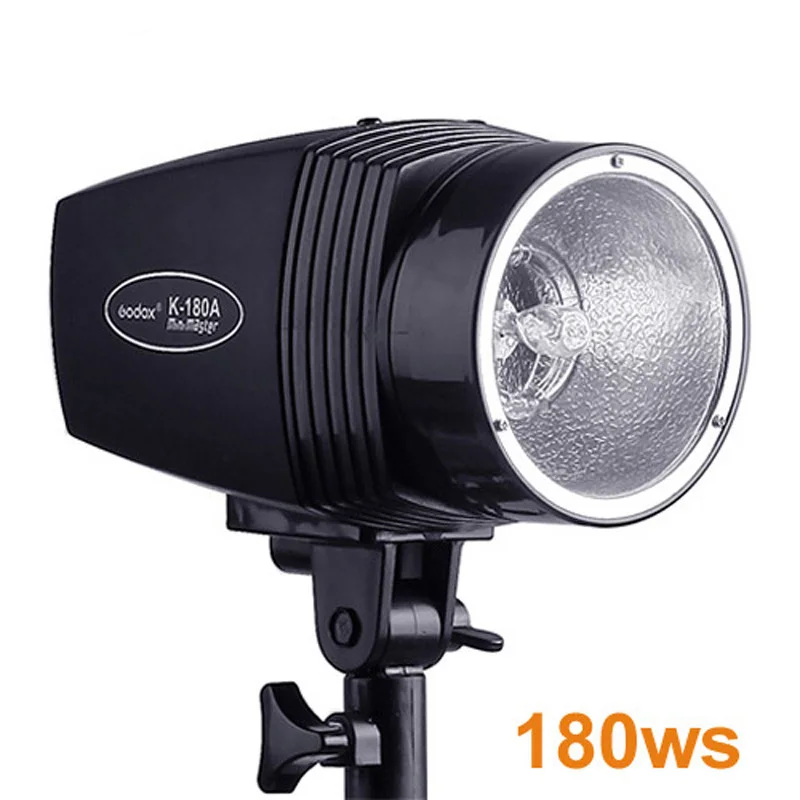 Фотография 540ws Godox K-180A моно светильник вспышка стробоскоп вспышка светильник стойка софтбокса флэш-светильник комплекты для фотостудии видео