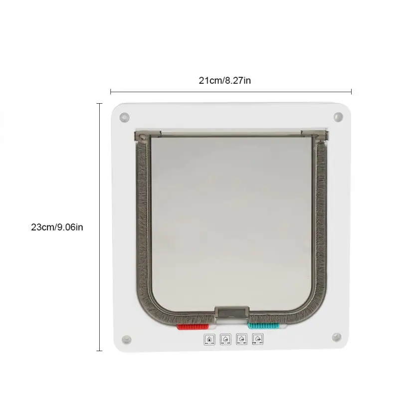 Горячая 4 способа Запираемая собака, кошка, котенок дверь безопасности заслонки двери ABS пластиковые животные маленький кот люк для собаки двери товары для домашних животных