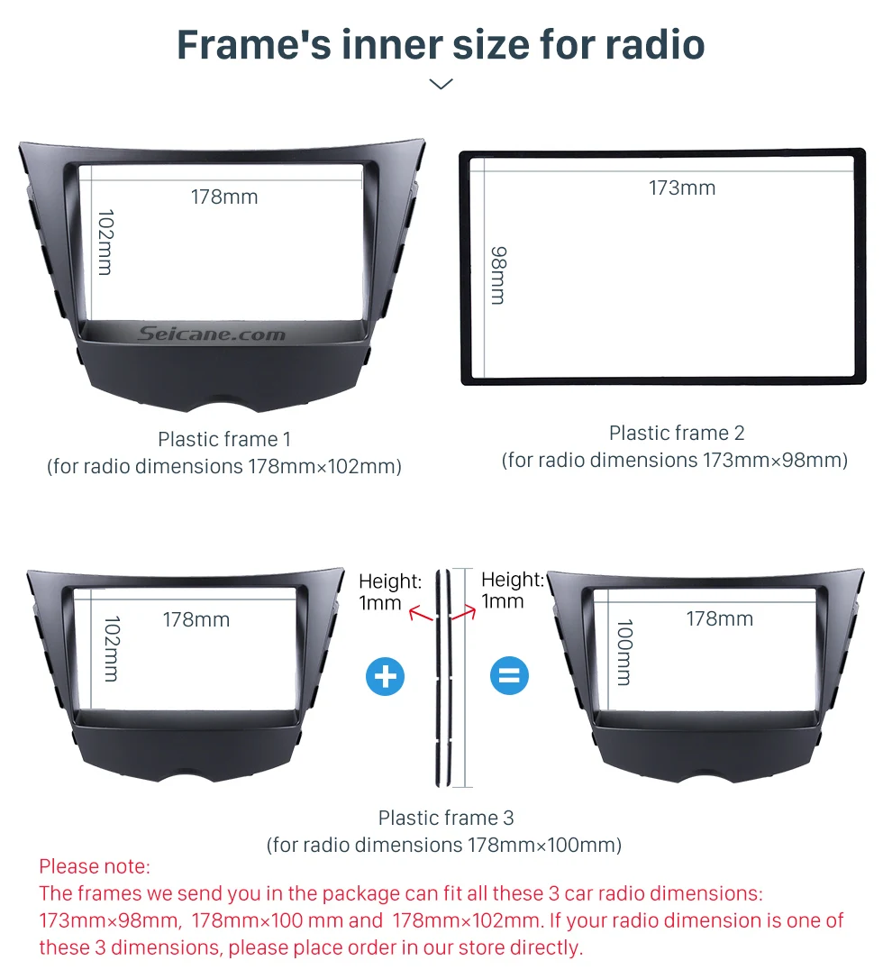 Seicane популярный Двойной Дин Радио фасции Для 2011 hyundai Veloster Авто Стерео адаптер CD отделка DVD панель