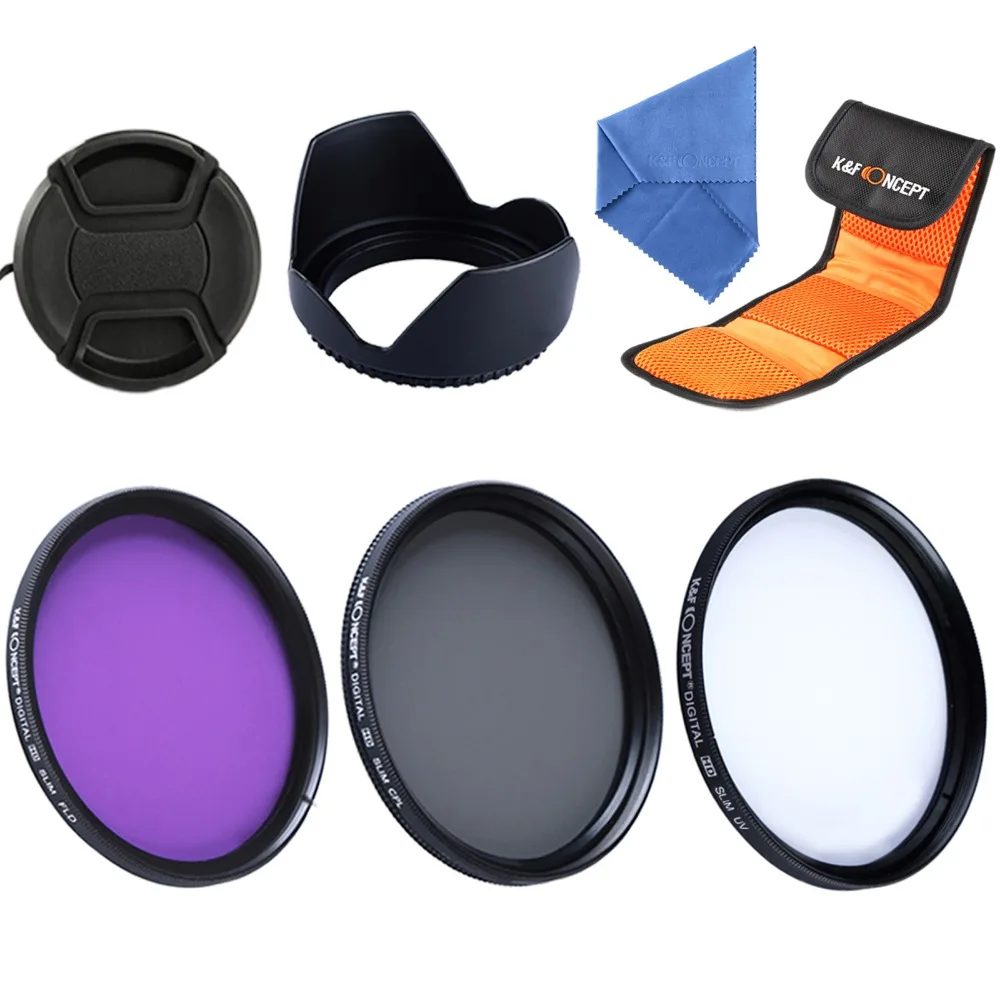 67mm 3 piece FLD UV CPL Circular Polarizing Lens Filter Kit For Camera