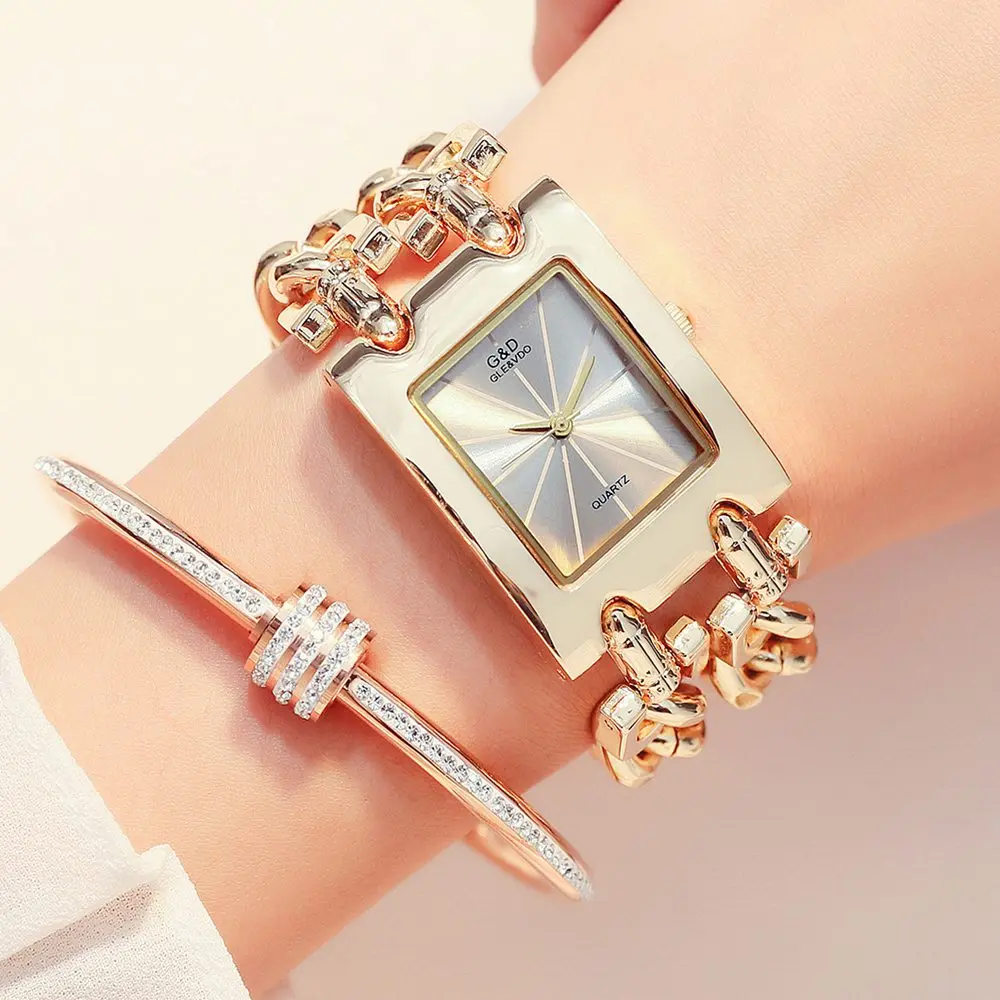 

2018 Golden New Clock gold Fashion Men watch full gold Stainless Steel Quartz watches Wrist Watch Wholesale Gold watch Women