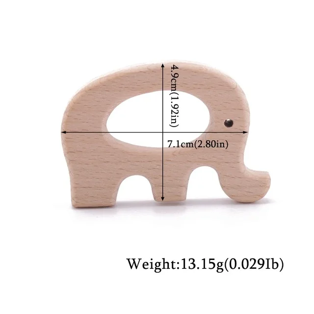 1 шт. деревянный зубопрорезыватель в виде животных из бука, деревянный зубопрорезыватель для соски, цепочка для грызунов, миниатюрный стержень, Детская Подвеска-прорезыватель, детские молочные продукты