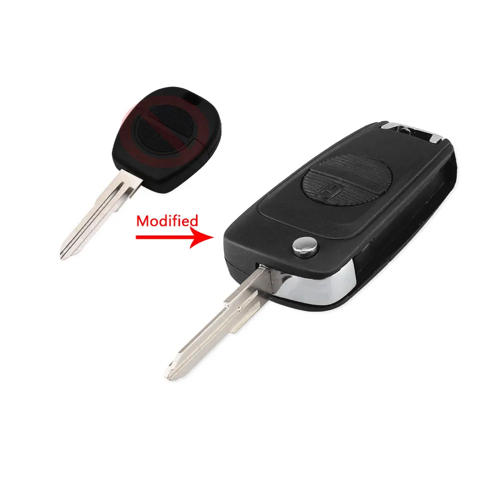 KEYYOU 2 кнопки дистанционного флип складной чехол Брелок для NISSAN MICRA ALMERA PRIMERA XTRAIL