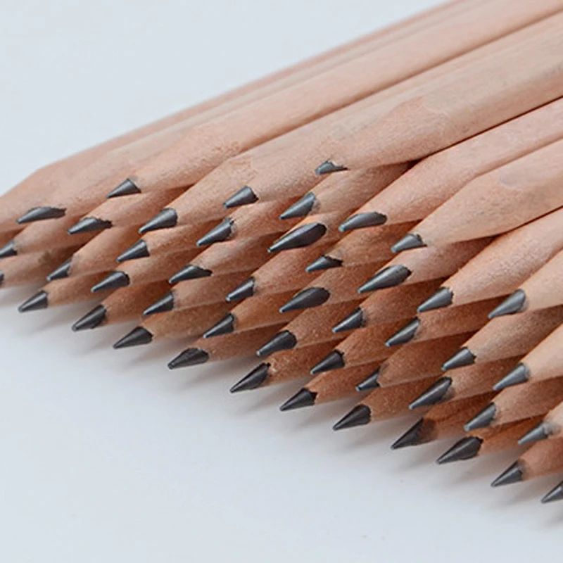 50 шт./компл. натуральный деревянный карандаш hb самые дешевые практичные студенческие канцелярские принадлежности для школы офисные принадлежности