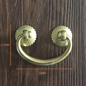 

Bold! Chinese antique copper antique desk drawer handle sideboard closet handle handle dollars Baokuan