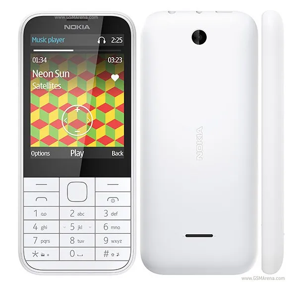 Nokia 225, одноядерный, 2,8 дюймов, разблокированная 2МП камера, 2G, GSM, FM, Bluetooth, Mp3 плеер, дешево, две карты, мобильный телефон