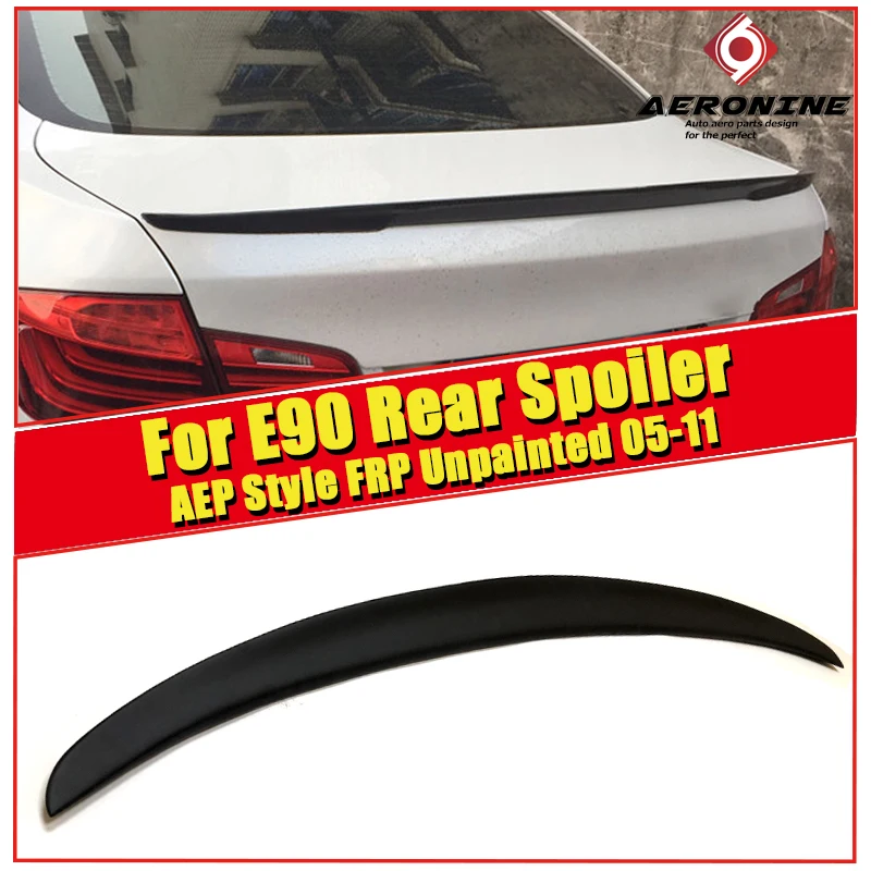 Для BMW E90 M3 Sedan duckbill FRP Неокрашенный спойлер багажника КРЫЛО P Стиль 3 серии 323i 325i 328i