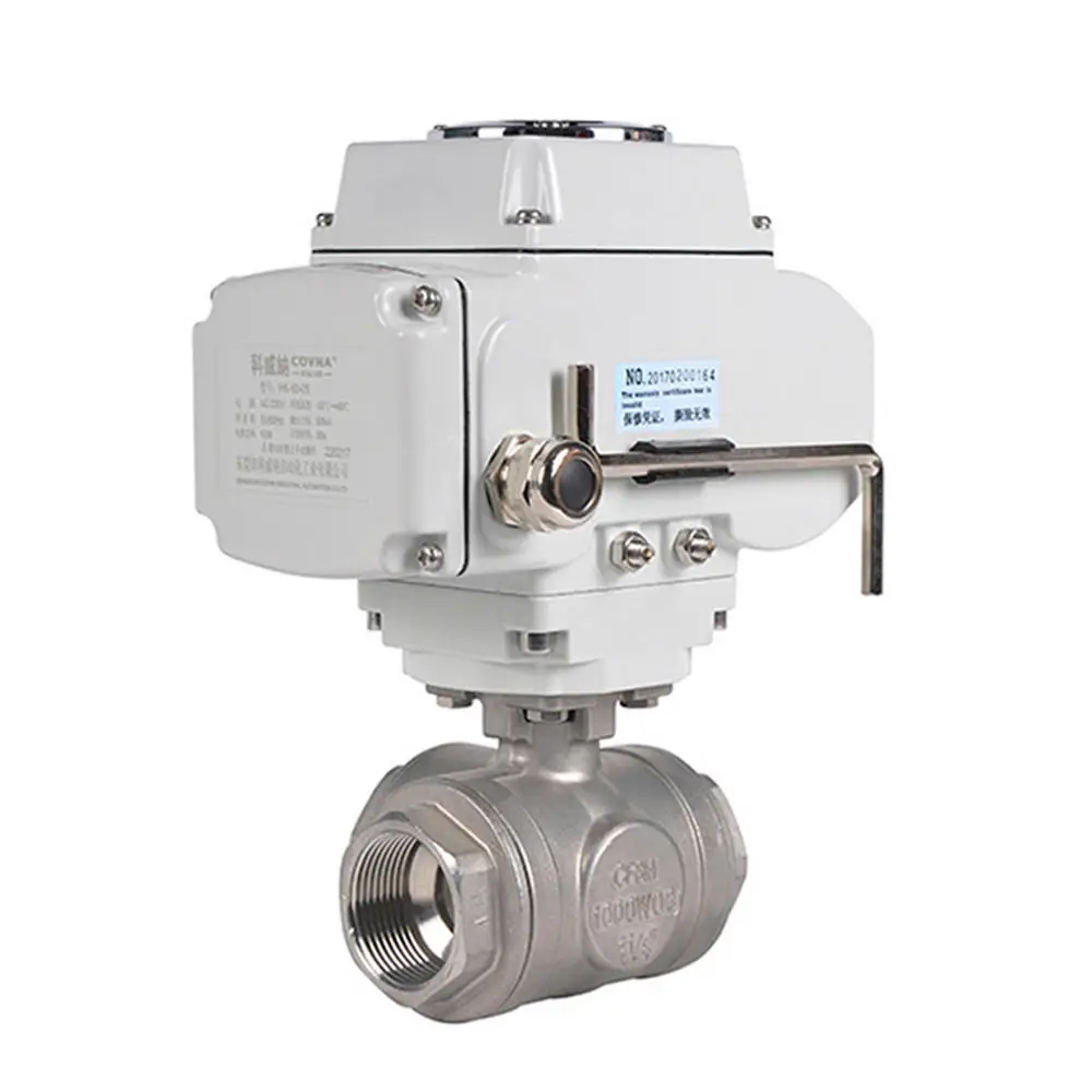 NPT 2 дюйма Три способа моторизованный шаровой клапан на Выкл тип из нержавеющей стали 304 Т порт L порт