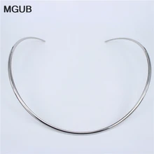 u-образный воротник из нержавеющей стали золотого цвета/серебристого цвета на выбор, Модные женские ювелирные изделия, регулируемый размер HL308