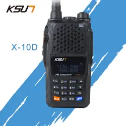 KSUN X-UV10D двухканальные рации Portatile VHF UHF двухстороннее Любительское радио двухдиапазонный приемопередатчик Palmare двухканальные Communicator