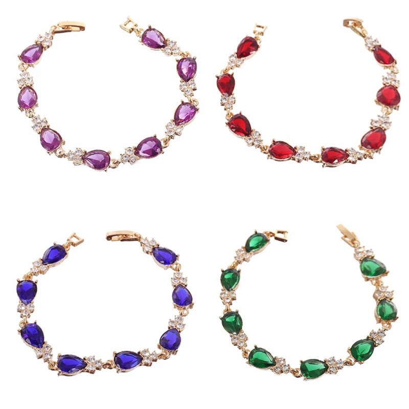 

Fashion Luxury bracelet for women European Korean and American 18k gold plated jewelry birthday Valentine's gift free shipping