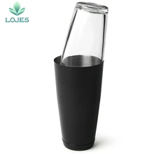 Нержавеющая сталь бармен шейкер миксер вина мартини питьевой Бостонский стиль стеклянные шейкер вечерние барные инструменты