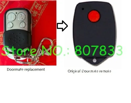 

Door-mate 303MHZ remote control replacement, Doormate TRG101&TRG300 garage door opener transmitter receiver